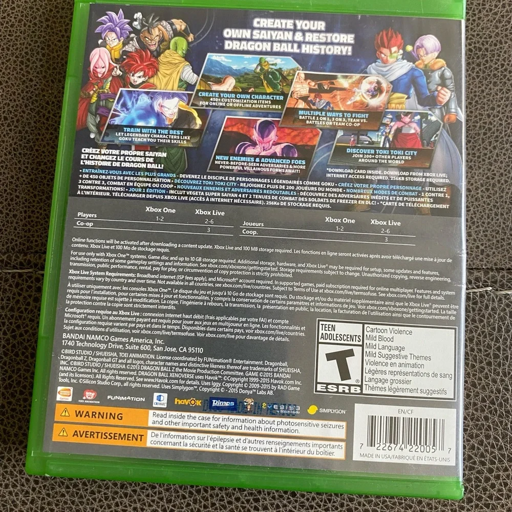 Dragon Ball XenoVerse -- Day One Edition (Microsoft Xbox One, 2015)